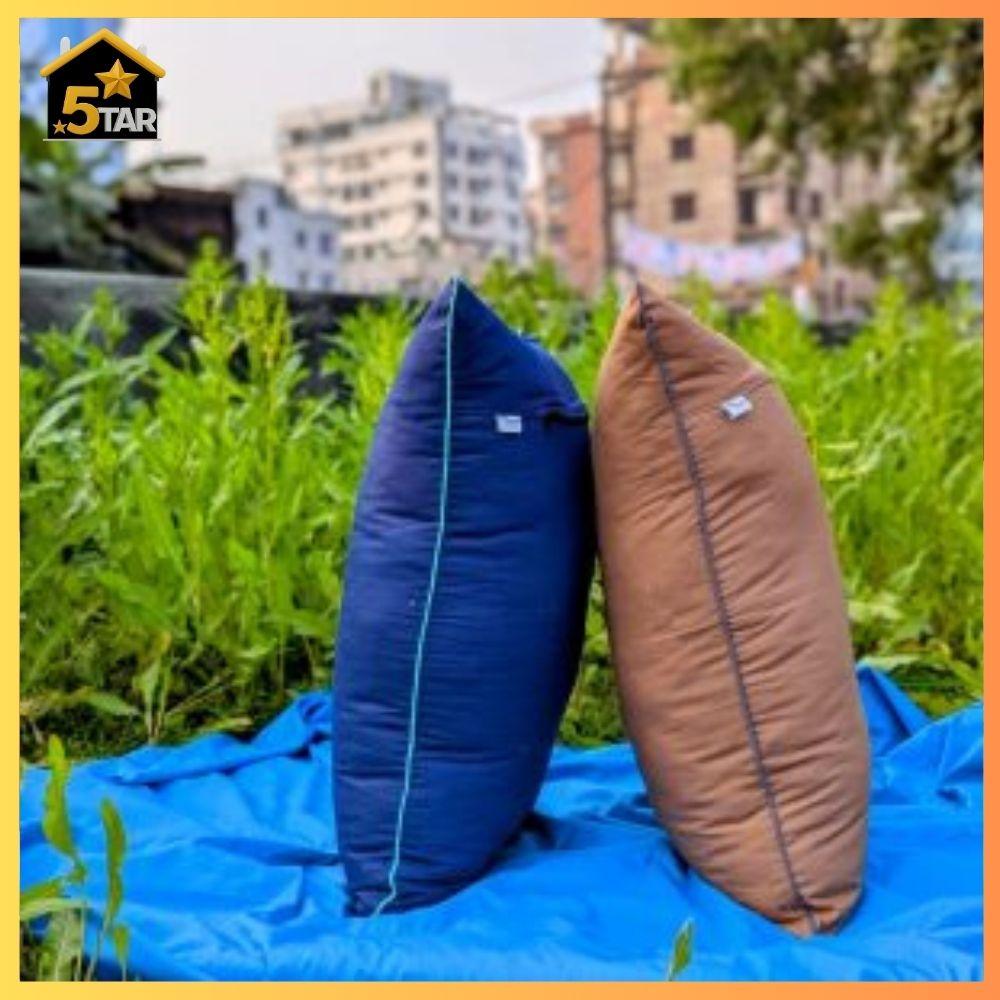 18 2 টি অরিজিনাল শিমুল তুলার মাথার বালিশ । - Image 1